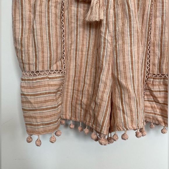 American Eagle Striped Boho Romper with Tassels size medium - Picture 4 of 6